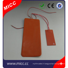 MICC vente chaude 12v silicone en caoutchouc chauffage lit 300mm x 300mm